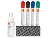 En_kit di pulizia per lavagne bianche nobo