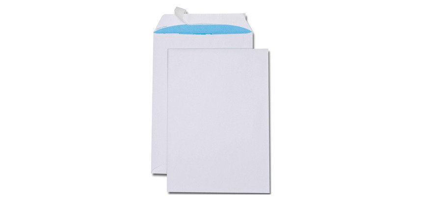 Pochette velin blanc C4 229 x 324 mm GPV 100 g sans fenêtre - Boîte de 250