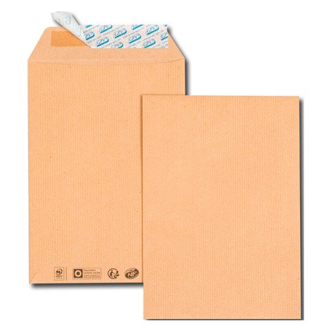 Bolsa kraft marrón C5 162 x 229 mm GPV 90 g sin ventana - Caja de 500