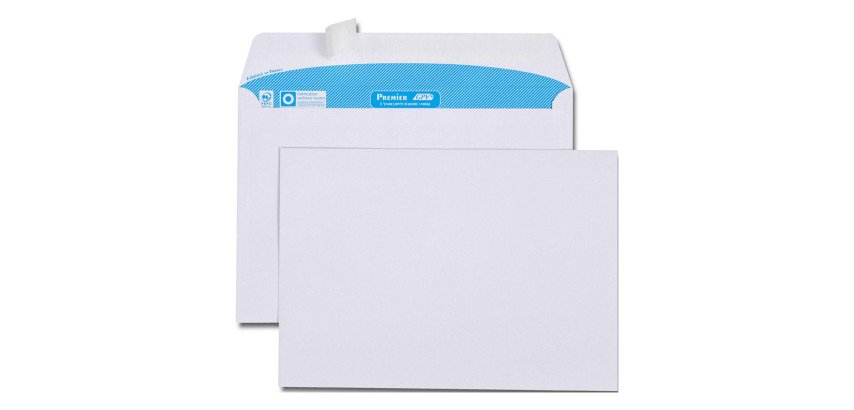 Enveloppe 162 x 229 mm GPV 90 g sans fenêtre, blanche - Boîte de 500