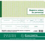 Registre piqûre unique du personnel Exacompta 6620 E