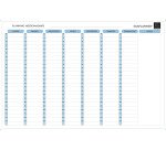 Planning magnétique Exaplanner - Hebdomadaire