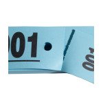 Ticket vestiaire Exacompta - carnet de 50 tickets de 3 coupons - format 20 x 3 cm