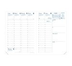 Impala Agenda settimanale Rigiro 2025 Nero 13 mesi 9 x 12,5 cm