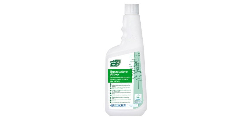 Detergente sgrassatore energico Verde Eco Interchem 750 ml