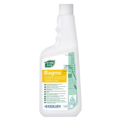 Detergente anticalcare-lucidante bagno Verde Eco Bagno Interchem 750 ml