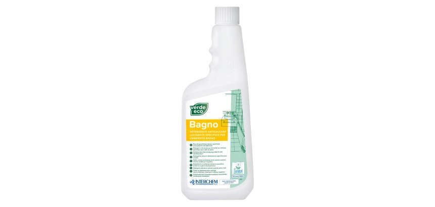 Detergente anticalcare-lucidante bagno Verde Eco Bagno Interchem 750 ml
