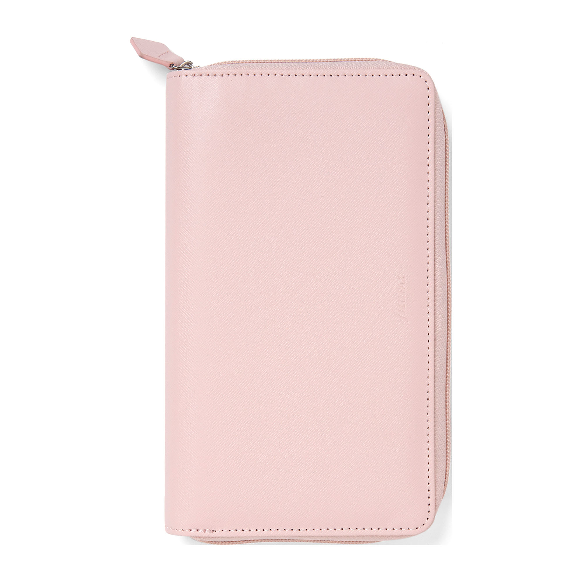 Agenda/portafoglio Saffiano Compact Zip Rosa Cipria su