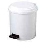 Pattumiera a pedale Ruf - PP - 3 L - diametro 17,5 cm - altezza 21 cm - bianco - Medial