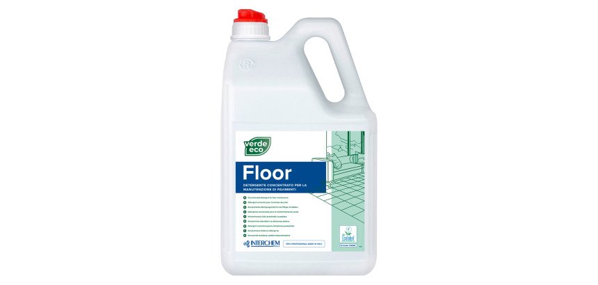 Detergente manutentore concentrato per pavimenti Verde Eco Floor Interchem 5 litri