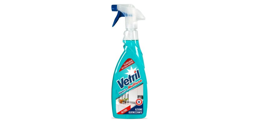 Detergente vetri e multiuso azione igienizzante Vetril 650 ml