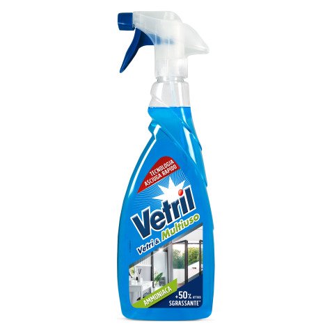 Detergente vetri e multiuso ammoniaca Vetril 650 ml