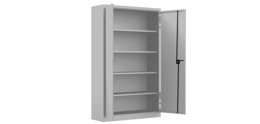 Armoire métal portes battantes monobloc Metily H 198 cm