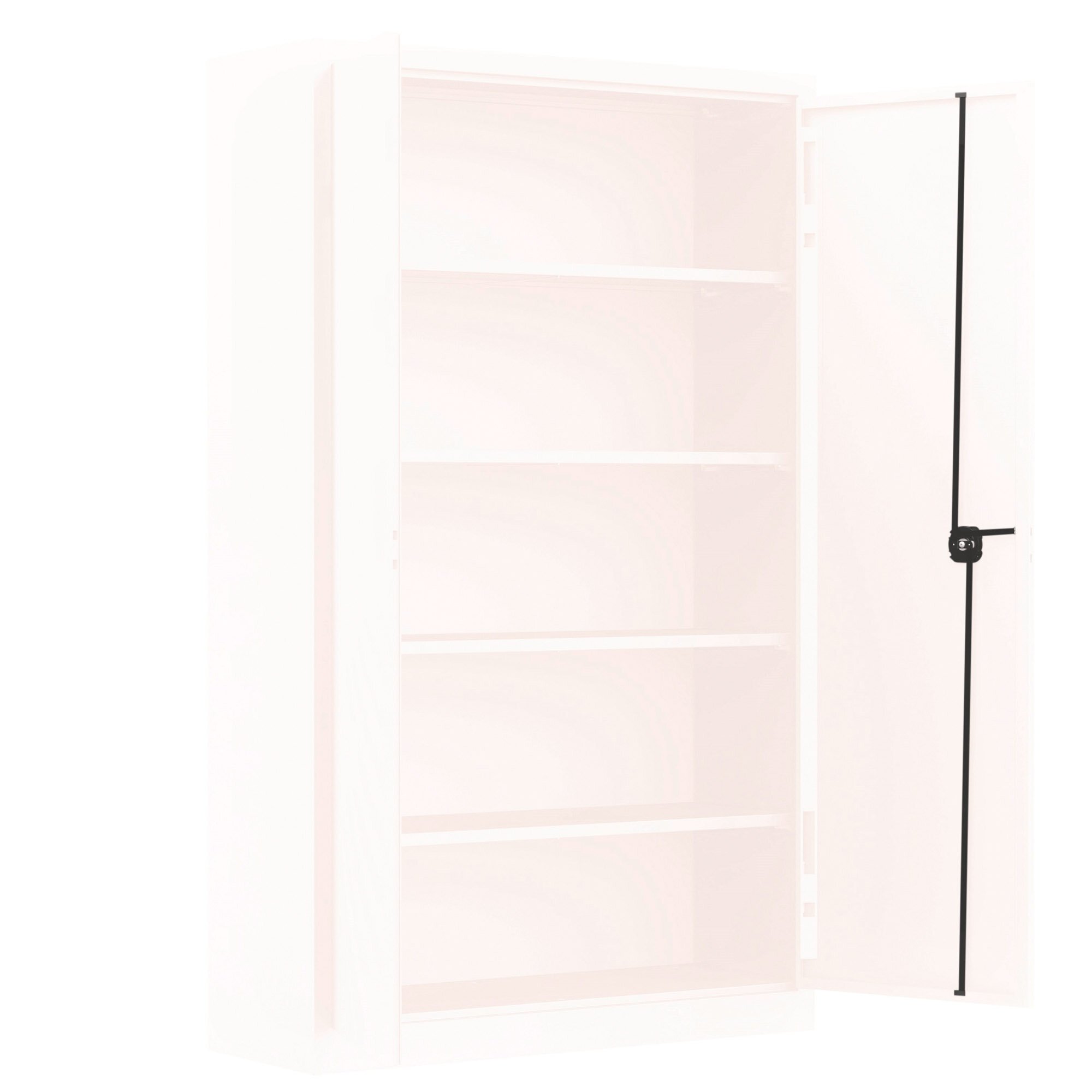 Armoire métal portes battantes monobloc Metily L 120 x P 43 cm