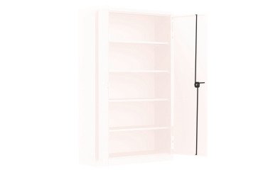 Armoire métal portes battantes monobloc Metily L 120 x P 43 cm