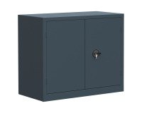 Armoire métal portes battantes monobloc anthracites Mety
