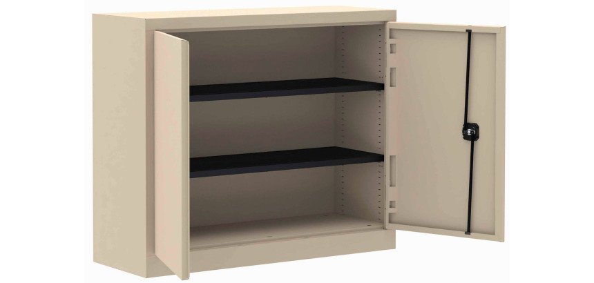 Armoire métal portes battantes monobloc Metily H 100 x L 120 x P 43 cm