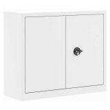 Armoire métal portes battantes monobloc Metily L 120 x P 43 cm