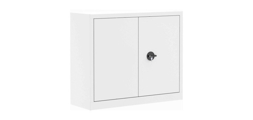 Armoire métal portes battantes monobloc Metily H 100 x L 120 x P 43 cm