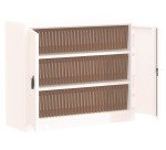 Armoire métal portes battantes monobloc Metily H 100 x L 120 x P 43 cm