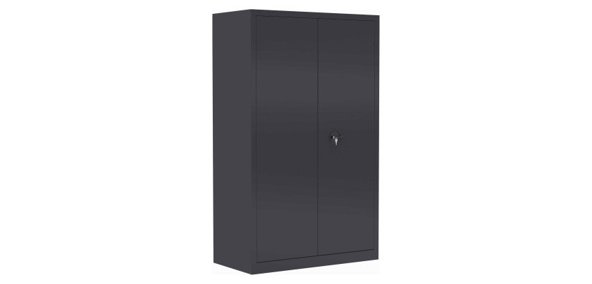 Armoire métal portes battantes monobloc Mety grande profondeur L 120 x P 60 cm