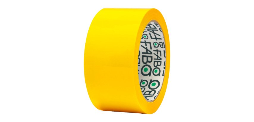 Nastro da imballo Fabo, 50 mm x 66 m, 48 micron, giallo