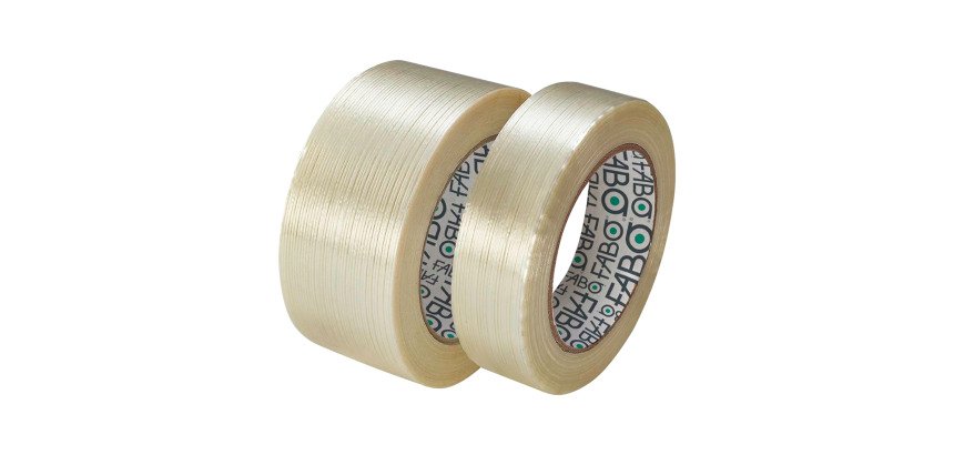 Nastro adesivo hot melt rinforzato unidirezionale FABO 25 mm x 50 m