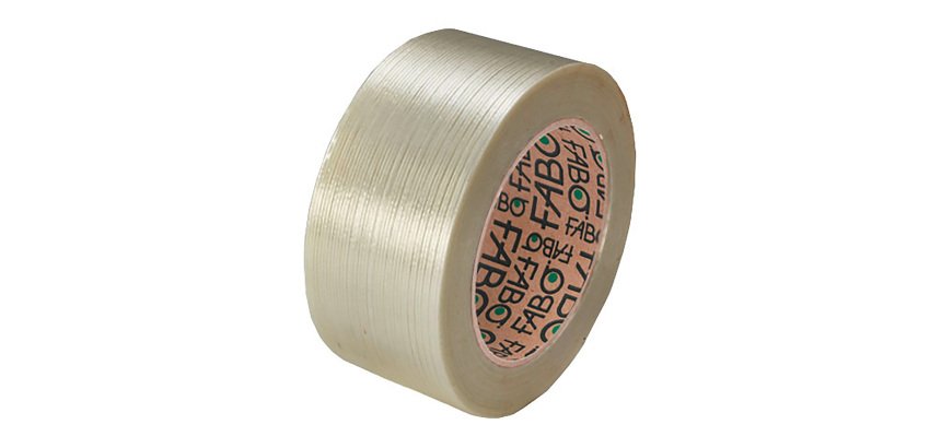 Nastro da imballo rinforzato Fabo, 25 mm x 50 m, 100 micron trasparente