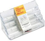 Porte-cartes de visite, 8 compartiments,transparent