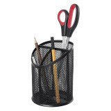 Pot à crayons Office, en fil métallique, noir