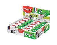 Gomme plastique Technic 600 Green Maped, présentoir de 20