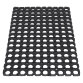 Tapis caillebotis en caoutchouc Eazycare Scrub, noir