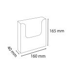 Trieur mural Exacompta - 1 case - format A5 vertical - cristal