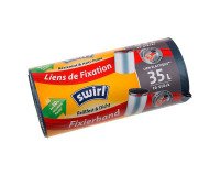 Sacs poubelles Swirl avec liens de fixation élastique