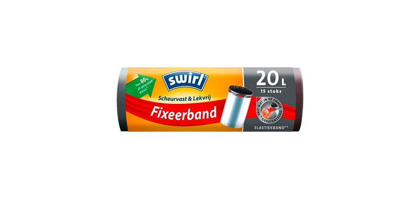 Sacs poubelles Swirl avec liens de fixation élastique