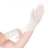 Gants jetables Skin Light Hygonorm latex poudré blanc - Boîte de 100 gants