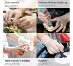 Gant en vinyle 'IDEAL LIGHT', M, blanc - Boîte de 100 gants