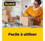 Ruban adhésif d'emballage polypropylène transparent, Box Lock Scotch, 48 mm x 20,3 m