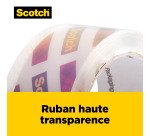 Ruban adhésif d'emballage polypropylène transparent, Box Lock Scotch, 48 mm x 20,3 m