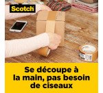 Ruban adhésif d'emballage Kraft brun, 135 g/m², Box Lock Scotch  48 mm X 22,8 m