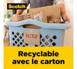 Ruban adhésif d'emballage Kraft brun, 135 g/m², Box Lock Scotch  48 mm X 22,8 m