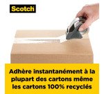 Ruban adhésif d'emballage polypropylène transparent, Box Lock Scotch, 48 mm x 20,3 m