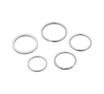 Anneaux porte-clé en métal - Sachet de 15