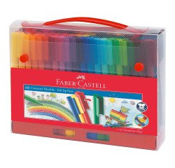 Feutres Connector Pen Faber Castell - Coffret de 60