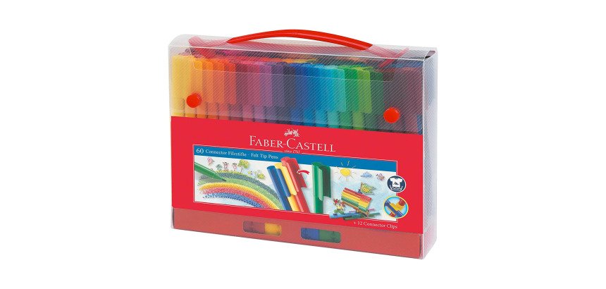 Feutres Connector Pen Faber Castell - Coffret de 60