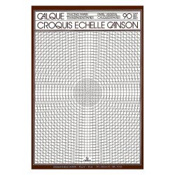 Bloc 50 feuilles Calque, Croquis, Échelle Canson A3 - 90/95 g/m²