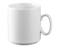 Tasse à café 'Diane' en porcelaine blanche - Lot de 6