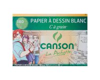 Pochette de 10 feuilles de papier dessin blanc A3 Canson à grain180 g