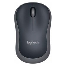 Ratón inalámbrico Logitech M185 USB Negro-Gris Ambidiestros