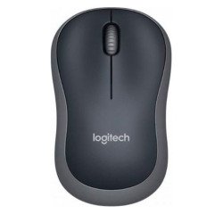 Ratón inalámbrico Logitech M185 USB Negro-Gris Ambidiestros